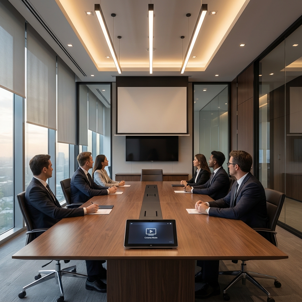 Escritório automatizado e moderno