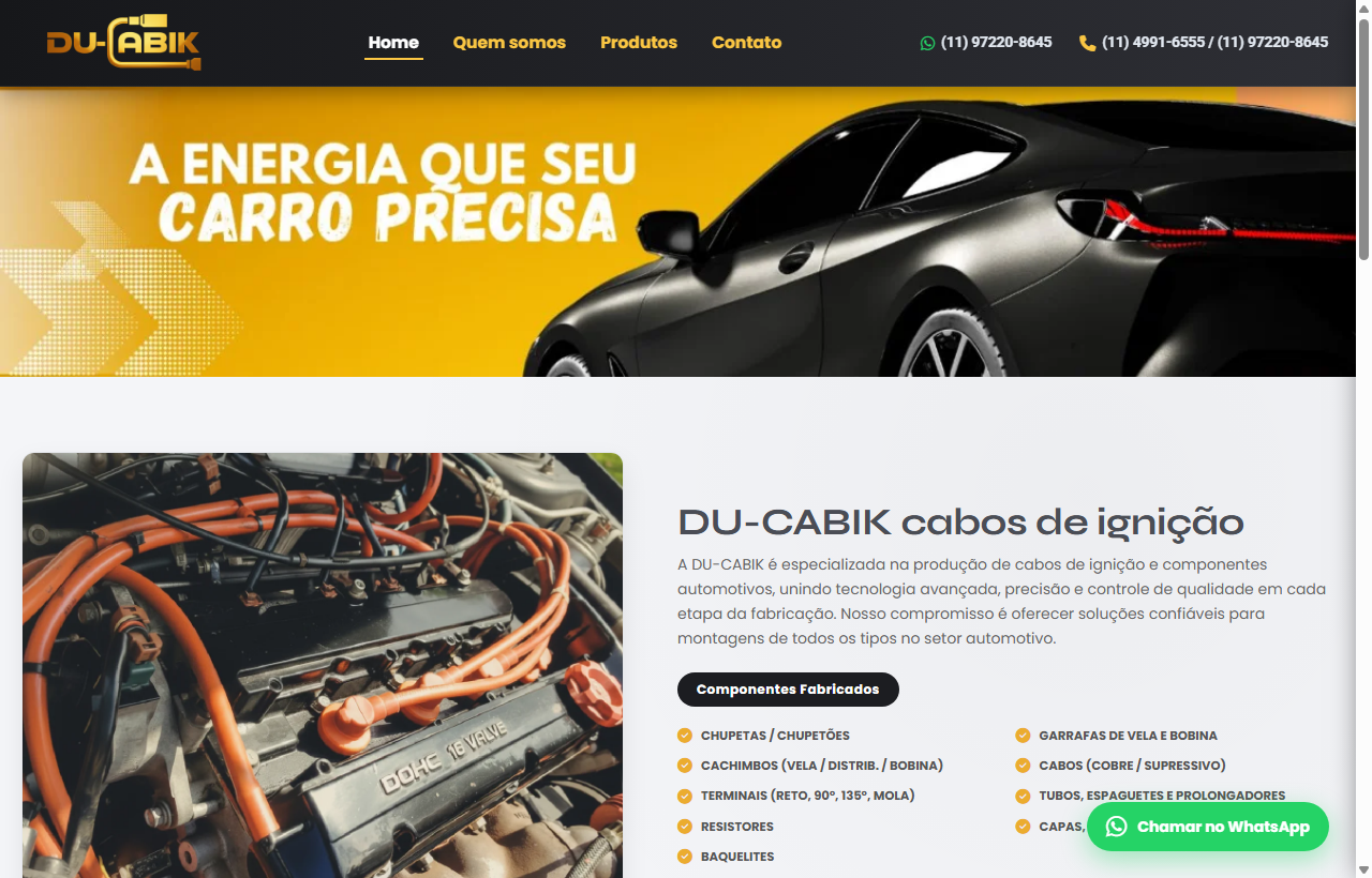 DU-CABIK Cabos de Ignição
