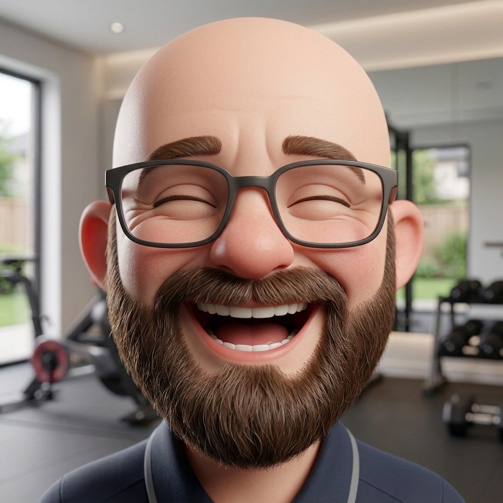 Personagem 3D Sorrindo - Avatar Facial e Redes Sociais